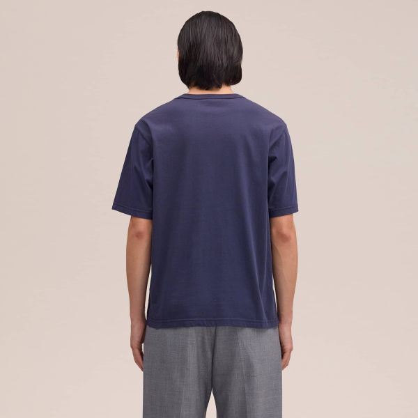 NN.07 Jett Print T-shirt Navy
