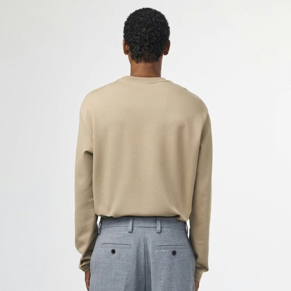 NN.07 Nat Logo Longsleeve T-shirt Beige