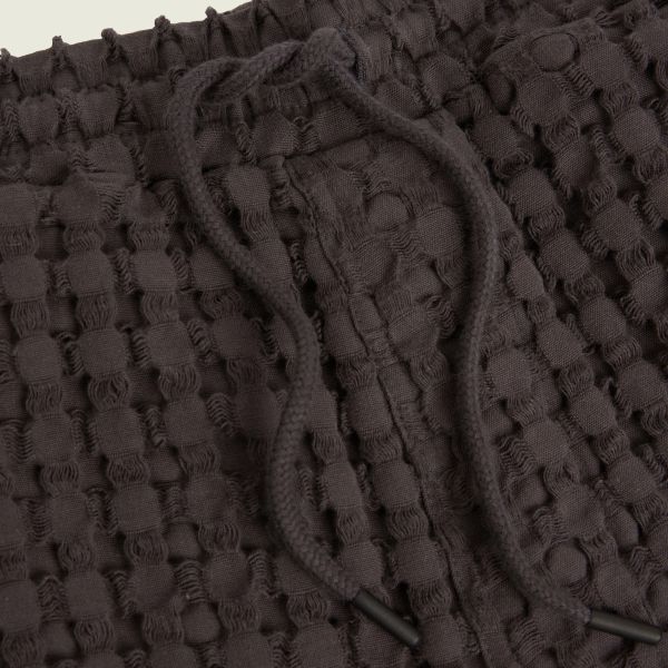 OAS Porto Waffle Korte Broek Zwart