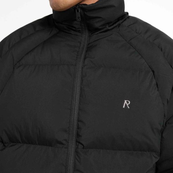 Represent Funnel Neck Puffer Zwart