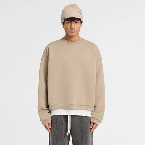 Represent Initial Boxy Sweater Beige