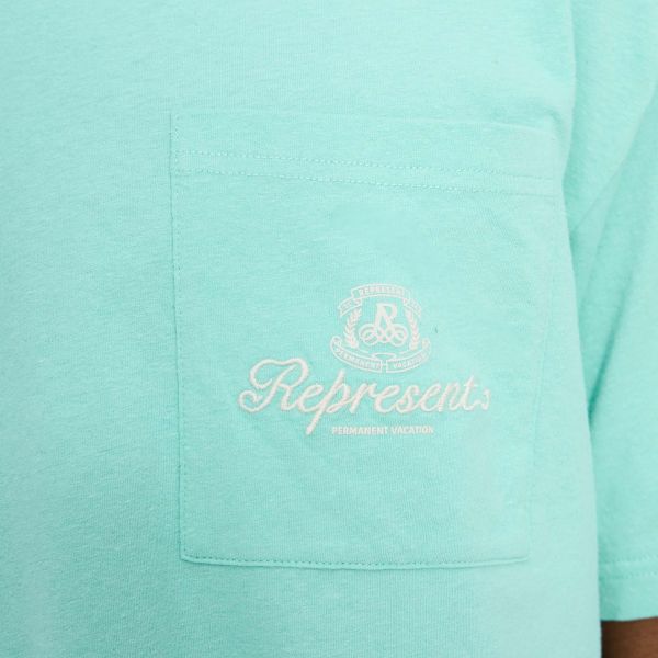 Represent Permanent Vacation Pocket T-shirt Mint