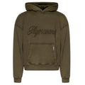 Represent Reverse Applique Hoodie Donker Groen
