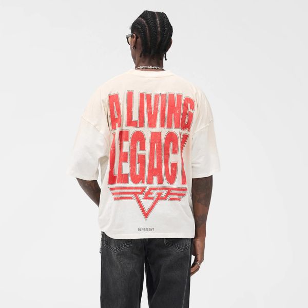 Represent Reversible Living Legacy Falcon T-shirt Off White