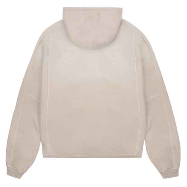 Represent Stepped Hem Hoodie Beige