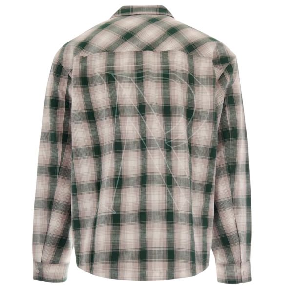 Represent Waffle Flannel Overshirt Donker Groen/Wit