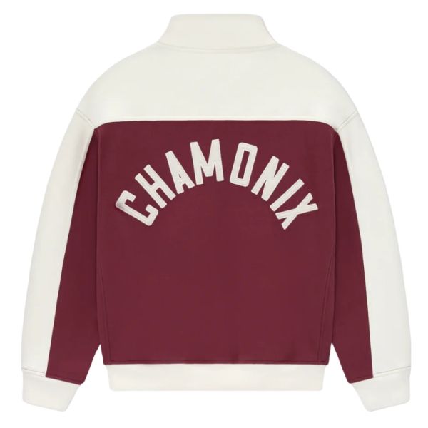 Rhude Chamonix Quarter Zip Sweater Off White/Bordeaux
