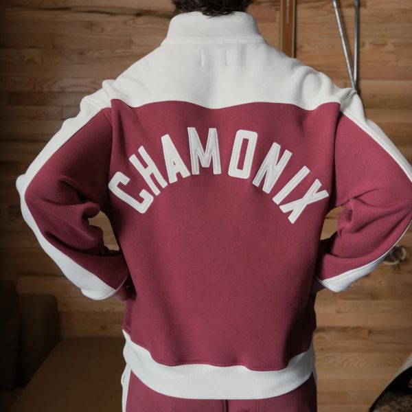 Rhude Chamonix Quarter Zip Sweater Off White/Bordeaux