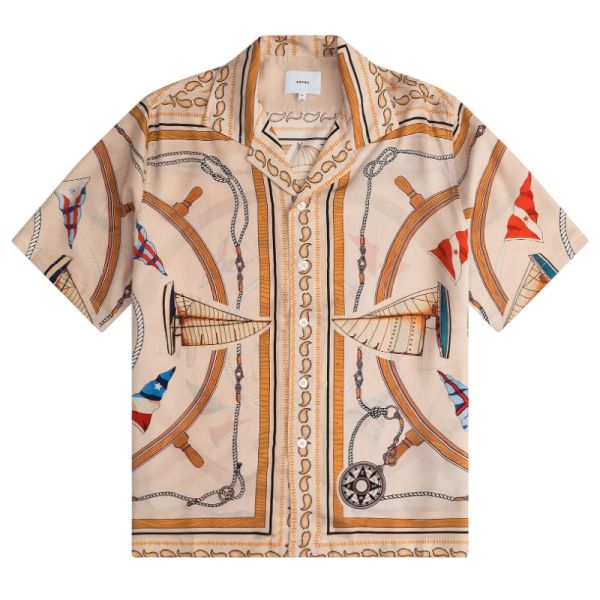 Rhude Nautica Silk Sommer-Set Beige
