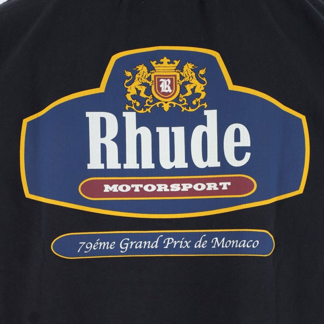 Rhude Racing Crest T-shirt Zwart
