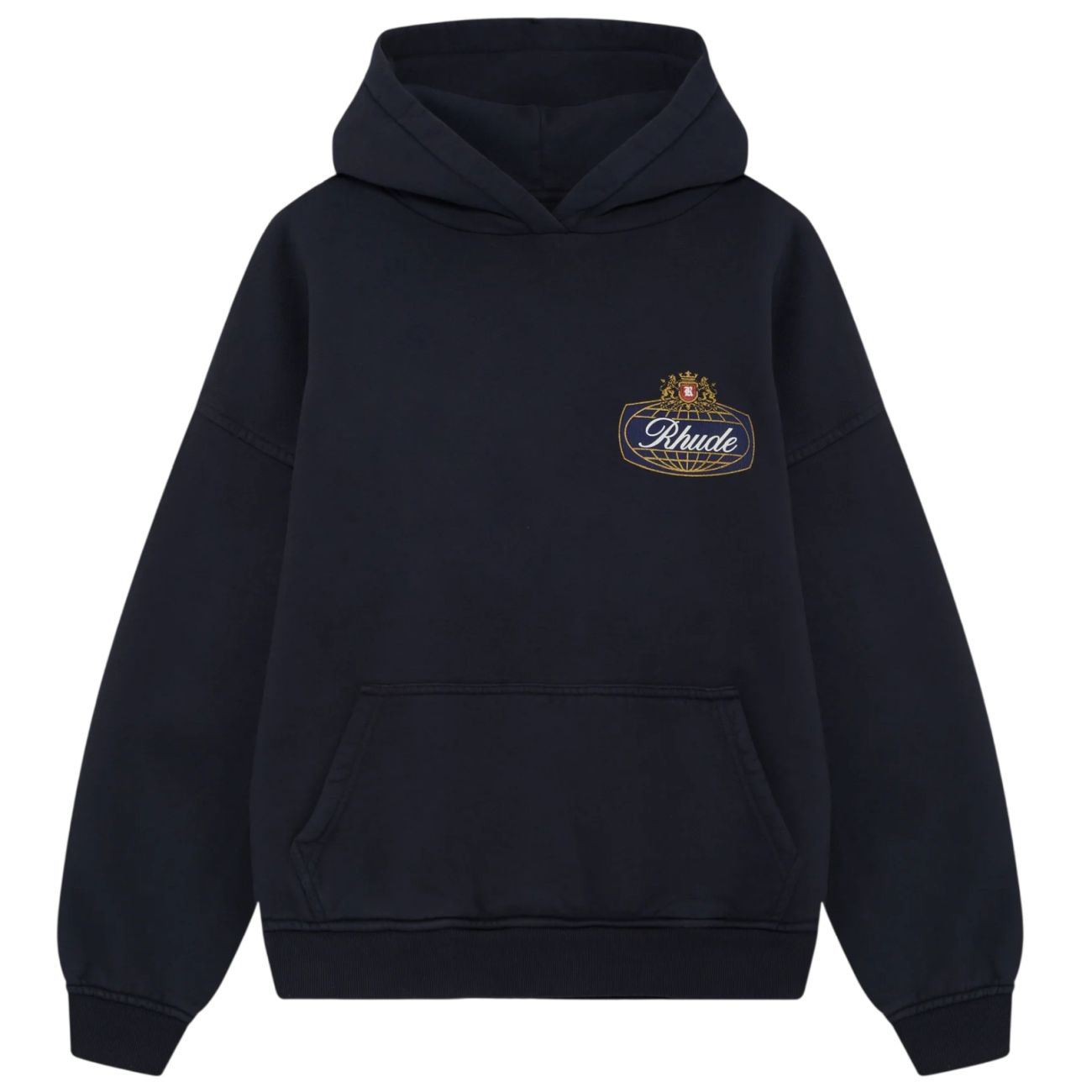 Rhude Safari Crest Kapuzenpullover Schwarz