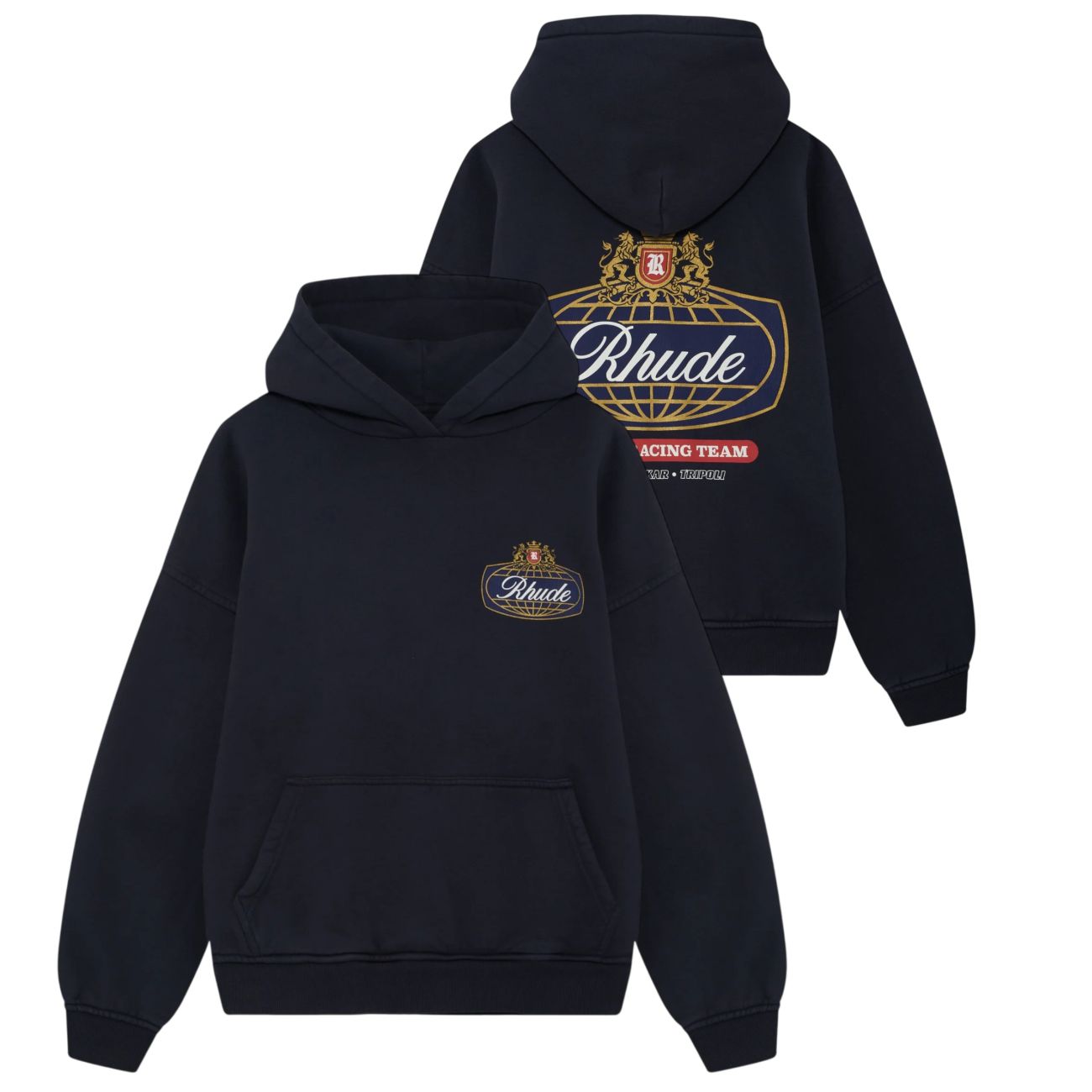 Rhude Safari Crest Kapuzenpullover Schwarz