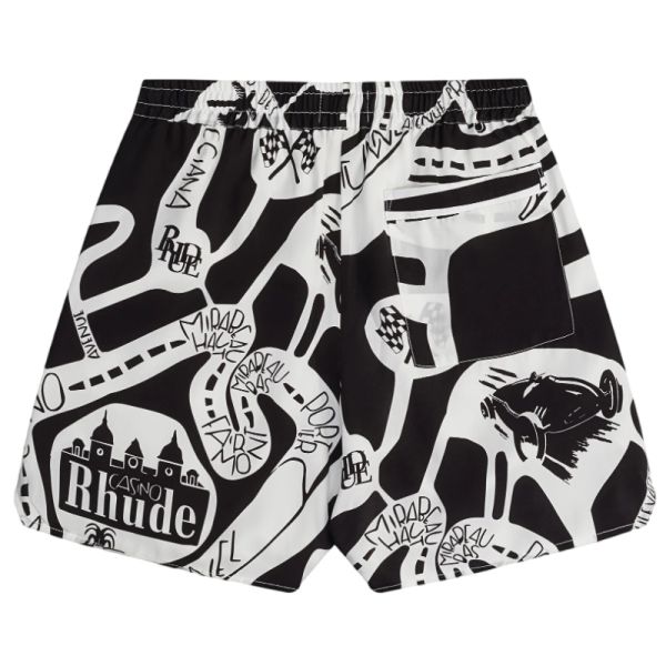 Rhude StradaSilk Sommer-Set Schwarz/Weiß
