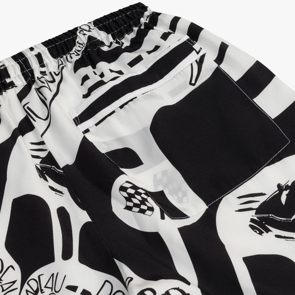 Rhude StradaSilk Sommer-Set Schwarz/Weiß