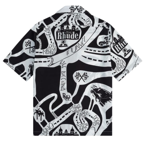 Rhude StradaSilk Sommer-Set Schwarz/Weiß