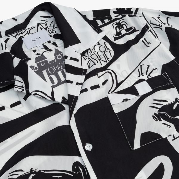 Rhude StradaSilk Sommer-Set Schwarz/Weiß