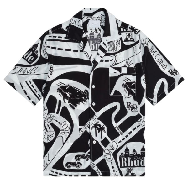 Rhude StradaSilk Sommer-Set Schwarz/Weiß
