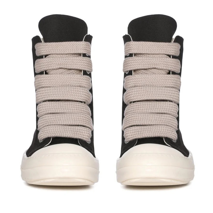 Rick Owens DRKSHDW Jumbolace High Sneaker Zwart