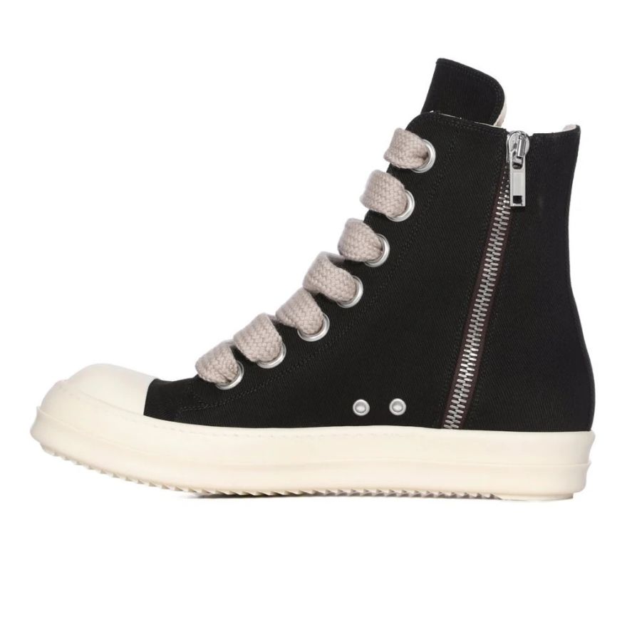 Rick Owens DRKSHDW Jumbolace High Sneaker Zwart