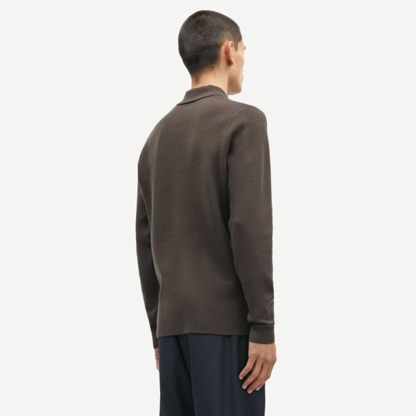 Samsøe Samsøe Guna Half Zip Sweater Bruin