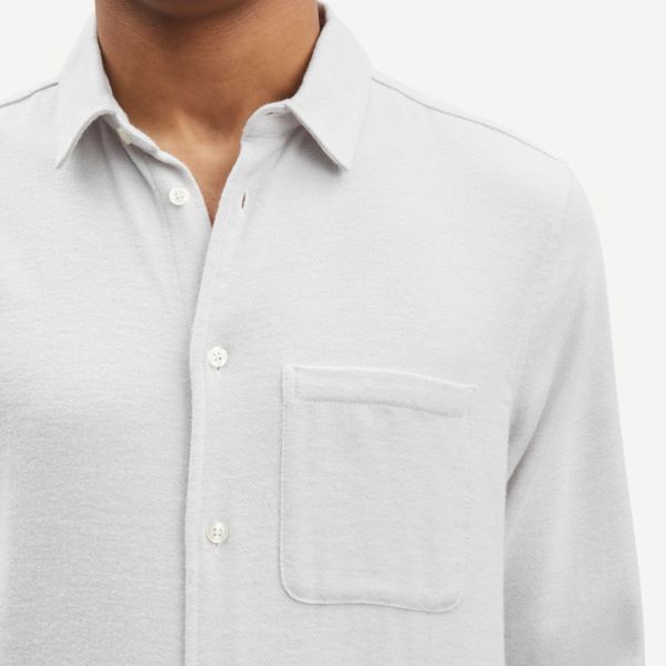 Samsøe Samsøe Liam Overshirt Licht Grijs