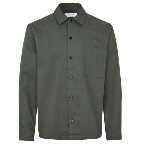 Samsøe Samsøe Sadamon Go Overshirt Donker Groen