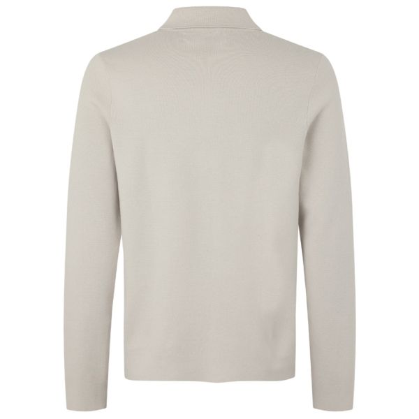 Samsøe Samsøe Saguna Half Zip Longsleeve Polo Beige