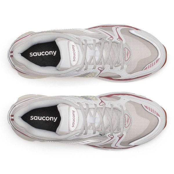 Saucony Progrid Triumph 4 Sneaker Off White/Rood