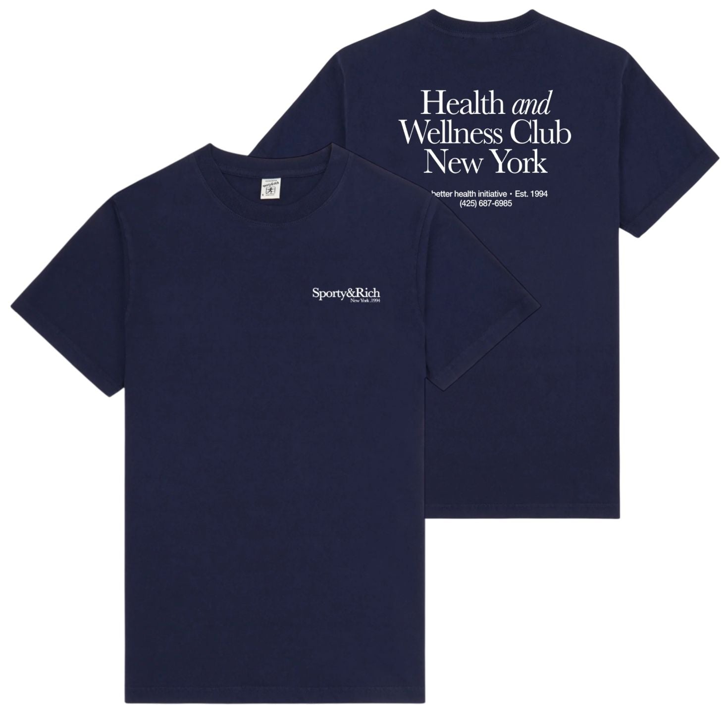 Sporty & Rich HWCNY T-shirt Marine