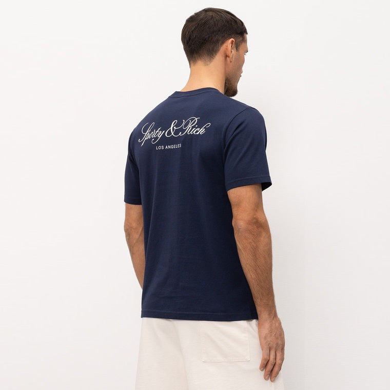 Sporty & Rich Vendome LA T-shirt Navy