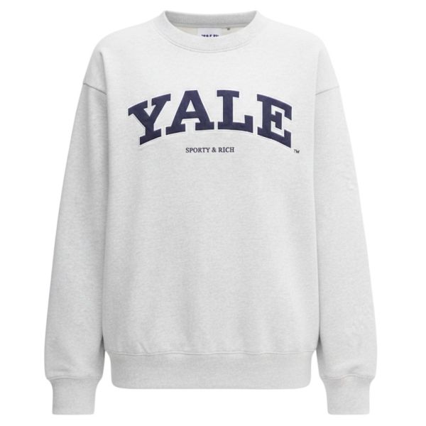Sporty & Rich Yale Ivy Pullover Grau