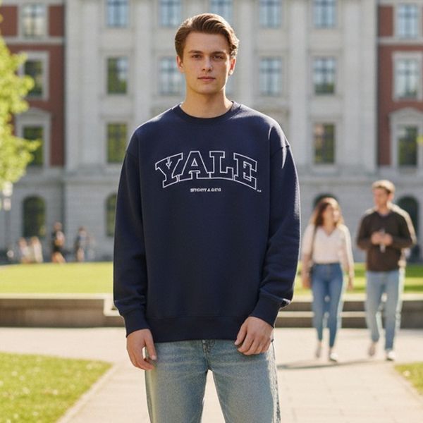 Sporty & Rich Yale Ivy Pullover Marine