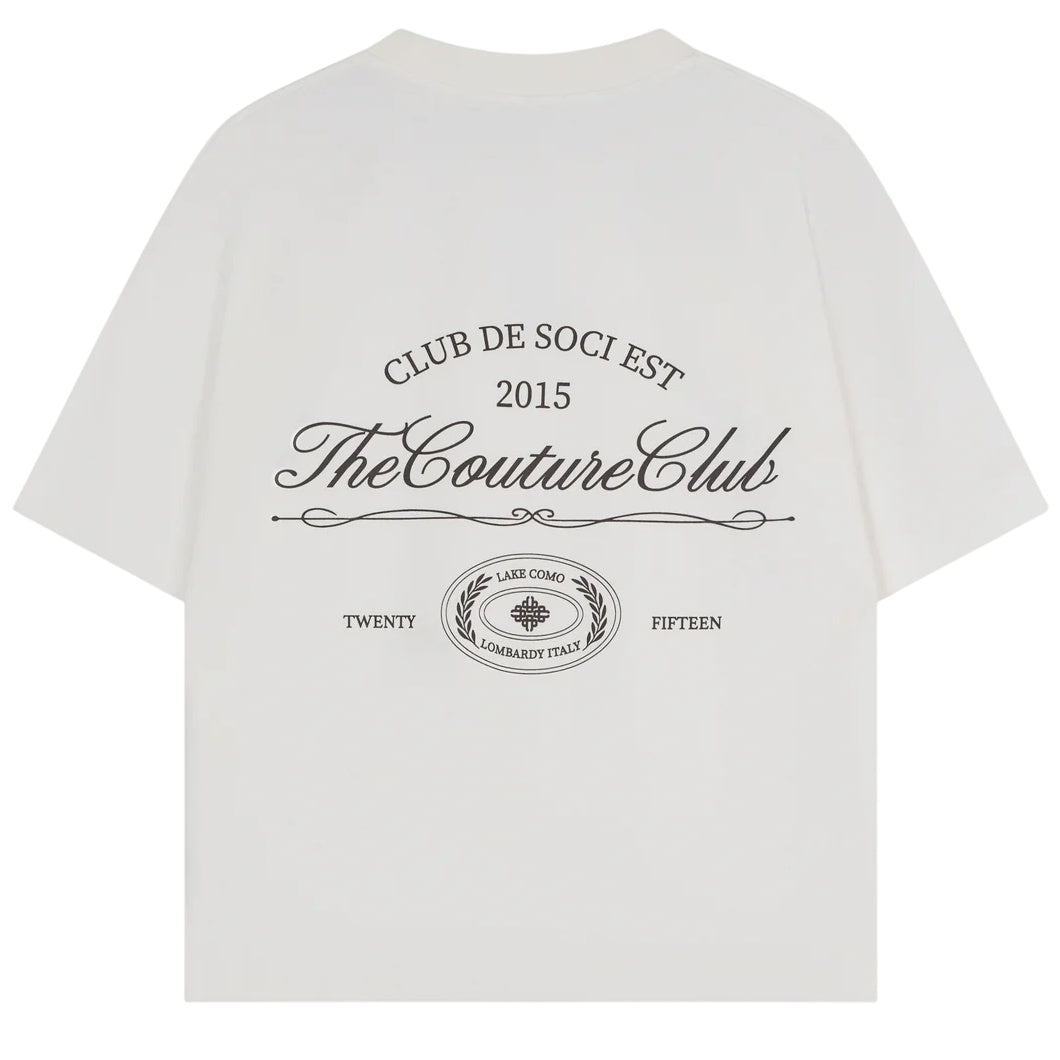 The Couture Club Club De Soci Graphic T-shirt Off White
