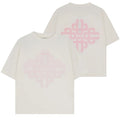 The Couture Club Emblem Slub T-shirt Off White/Roze