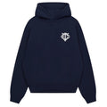 The Couture Club Heavyweight Monogram Applique Emblem Hoodie Navy