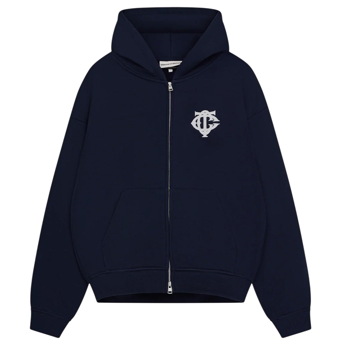 The Couture Club Heavyweight Monogram Applique Emblem Vest Navy