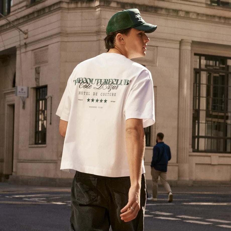 The Couture Club Hotel De Couture T-shirt Wit/Groen