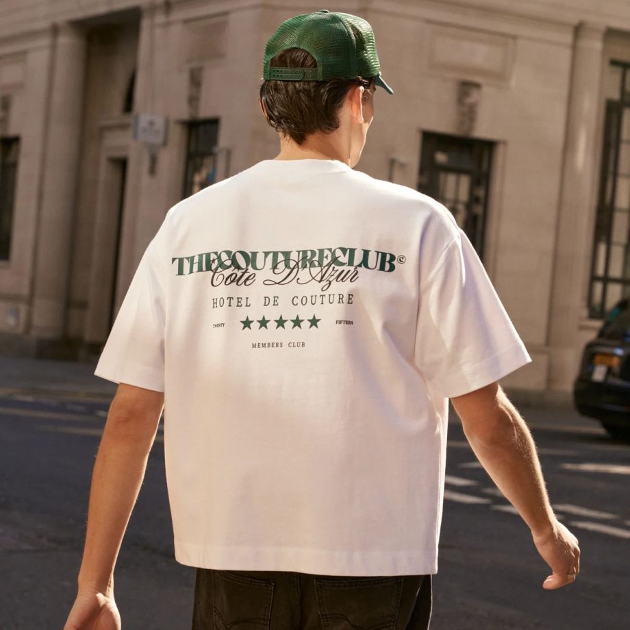 The Couture Club Hotel De Couture T-shirt Wit/Groen