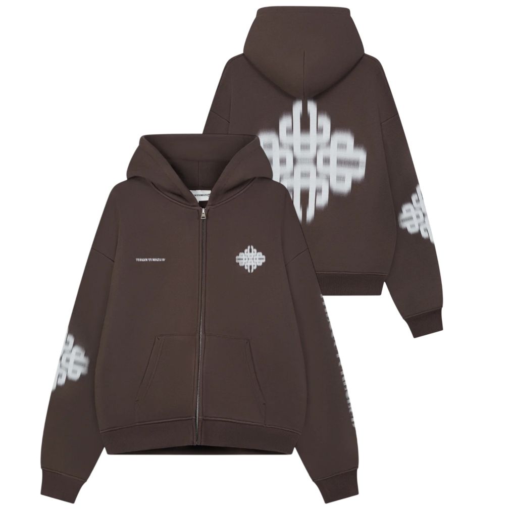 The Couture Club Motion Blurred Emblem Vest Bruin