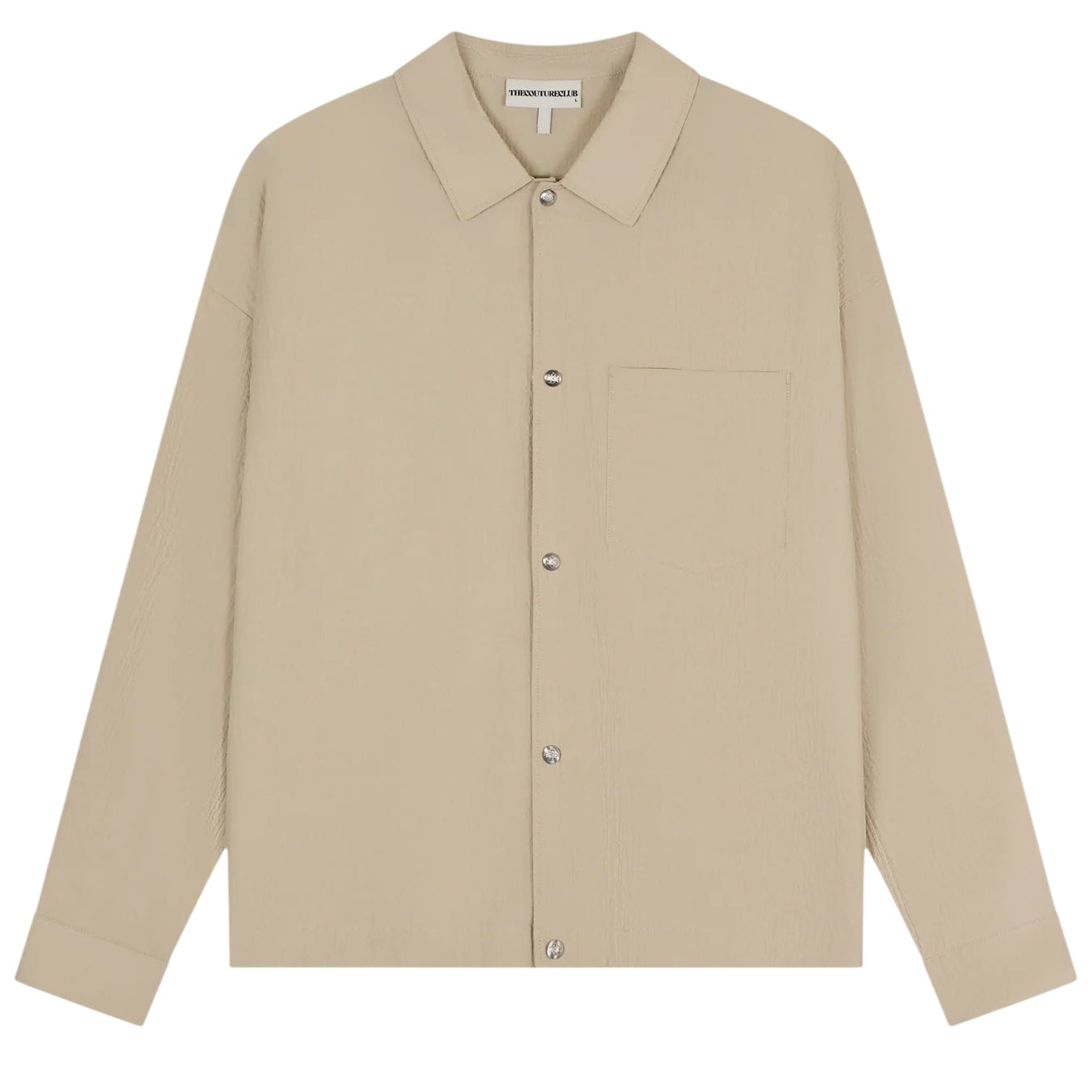 The Couture Club Textured Overhemd Beige
