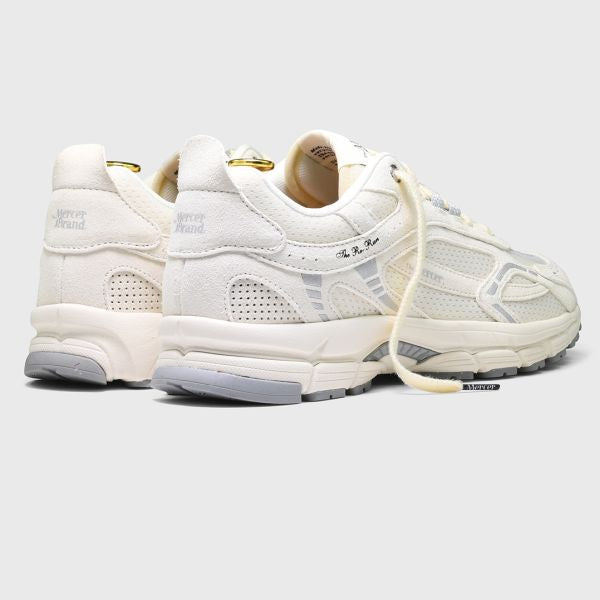 The Mercer Brand The Re-Run Vintage Suede Sneaker Off White