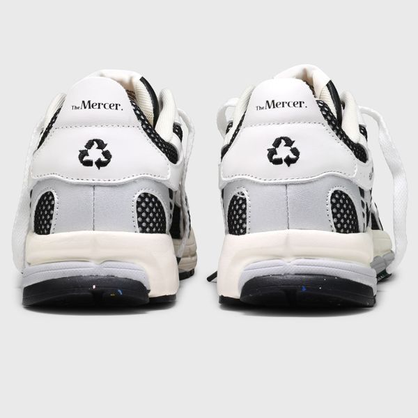 The Mercer Brand The Re-Run White Silver Sneaker Wit/Zwart