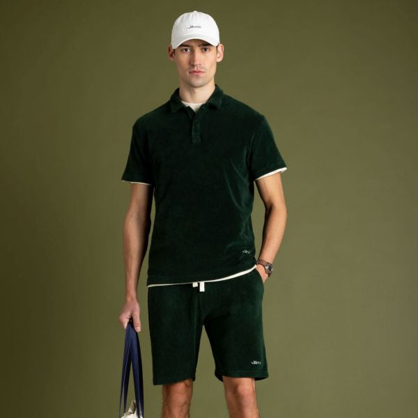 The Mercer Brand Terry Toweling Zomerset Donker Groen