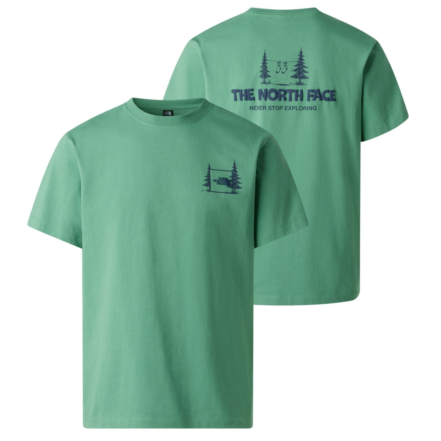 The North Face Camping Relaxed T-shirt Groen