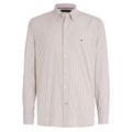 Tommy Hilfiger 1985 Flex Oxford Overhemd Bruin/Wit