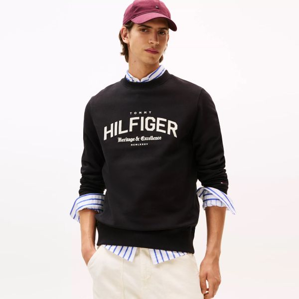 Tommy Hilfiger Arch Sweater Zwart