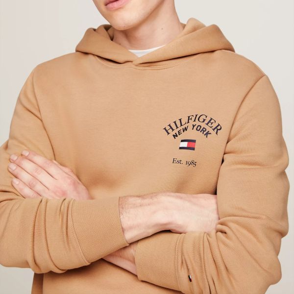 Tommy Hilfiger Arched Varsity Hoodie Bruin
