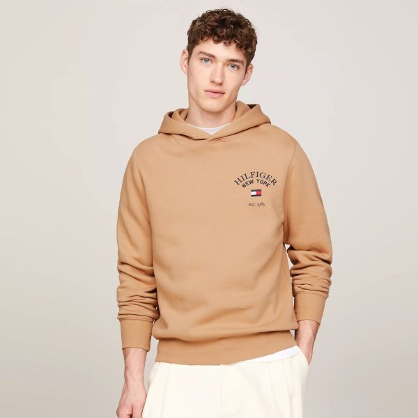 Tommy Hilfiger Arched Varsity Hoodie Bruin