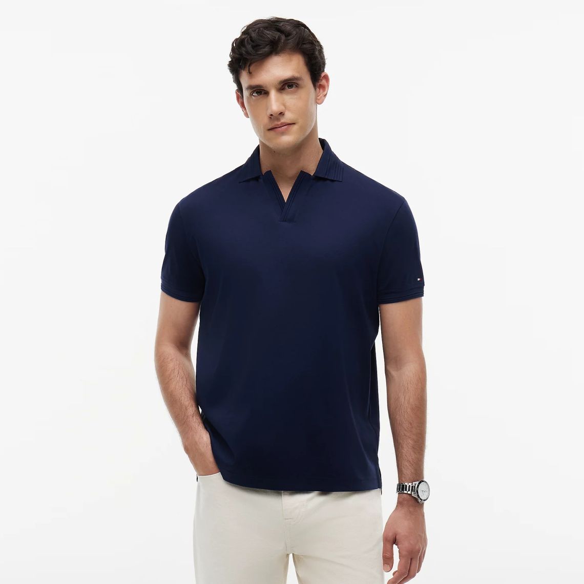Tommy Hilfiger Collar Intrest Polo Navy