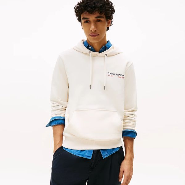 Tommy Hilfiger Color Photo Hoodie Off White